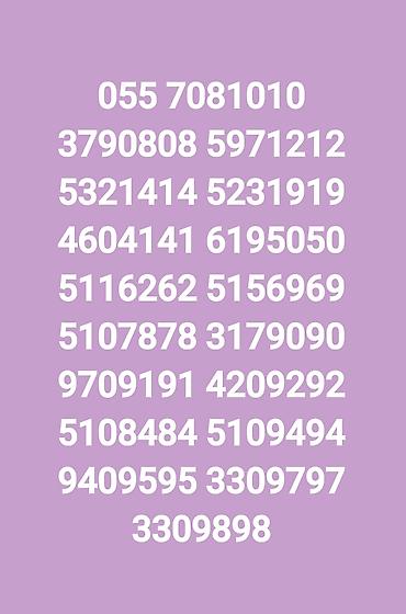Nömrə: ( 055 ) ( 2992500 ), Yeni