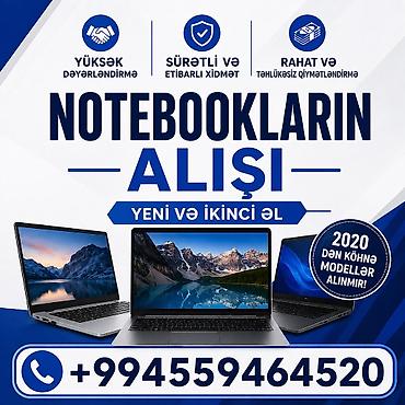 online komputer isi: Notebooklarin alışı Yeni və ikinci əl Kredittə olan notebooklarda — 1
