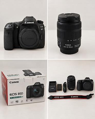 canon video: Şok qiymətə Canon EOS 80D + 18-135mm USM Lens | Tam Kit, İDEAL — 7