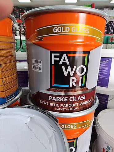 Паркетный лак: Лак для паркета FAWORI Synthetic Parquet Varnish, серия Gold Gloss — 1