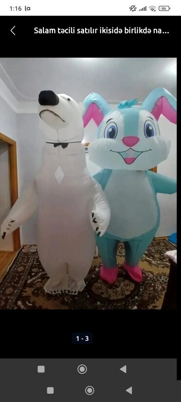 Digər: Salam təcili satılır yenidir heç bir prablemi yoxdur animator paltarı lalafo.az -da Digər: Salam təcili satılır yenidir heç bir prablemi yoxdur animator paltarı