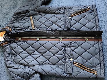 Jakne za prelazni period: Muška prošivena jakna, tamnoplave boje - Kroj: klasičan, srednje — 3