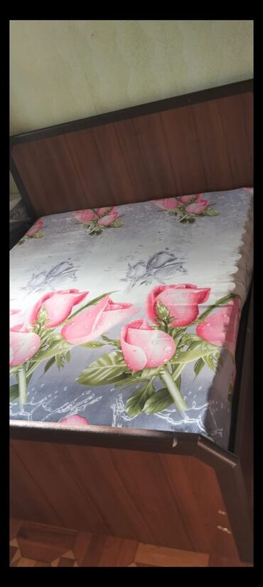 евро кровать: Б/у, Двуспальная кровать, Без подьемного механизма, С матрасом, Азербайджан
