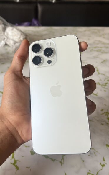 редми нот 7 новый: IPhone 15 Pro Max, Колдонулган, 512 ГБ, White Titanium, Коргоочу айнек, Каптама, 91 %