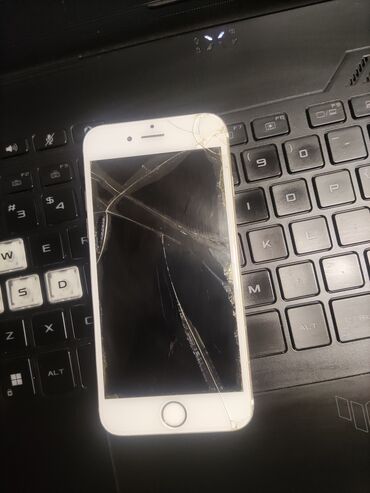 irshad telecom iphone x: IPhone 6, 64 GB, Qızılı, Qırıq, Barmaq izi