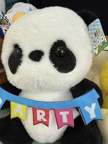 Игрушки: Мягкие игрушки — набор Описание: - Плюшевый котик-бродячка с багетом — 43