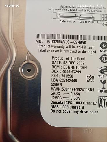 tp link 3 antenli modem: Sata 2 320GB HDD 💾 Western Digital Satılır. Qiyməti 25 manat Az — 4