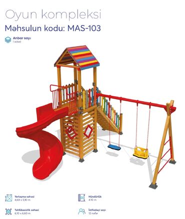 Manejlər: Oyun kompleksi – 2 model 1) Məhsul kodu: MAS-162 - Rəngli kürə — 18