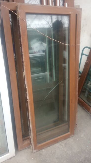 Plastik pəncərələr: İşlənmiş İkiqat şüşə paketi Plastik pəncərə, Еni: 44 sm, Uzunluğu: 43 sm — 6