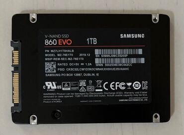 Жесткие диски, переносные винчестеры: Накопитель, Б/у, Samsung, SSD, 1 ТБ, 2.5"