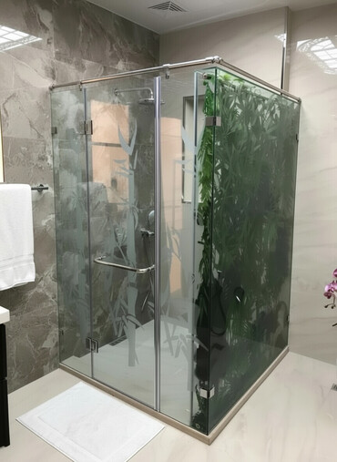 Duş kabinaları, arakəsmələr: Yeni Üstü açıq kabina, Düzbucaqlı, Ödənişli çatdırılma — 2