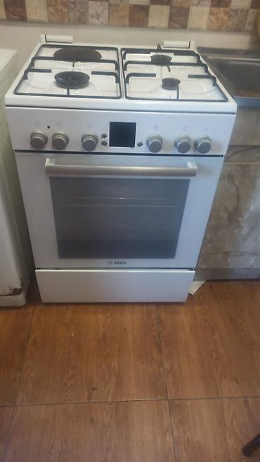 pelet sobası: Bosch qaz-elektrik kombinə edilmiş soba - Üst panel: 4 ocaq gözü – 3 — 1