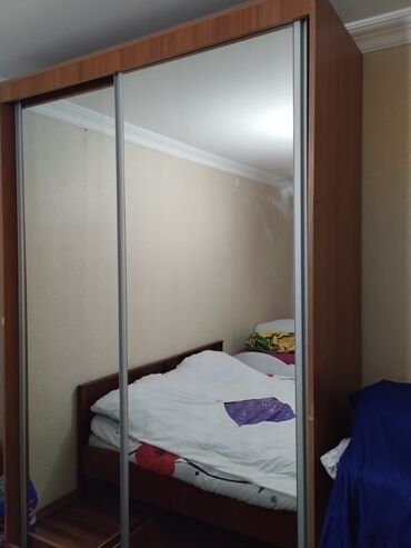 спальный шкаф купе: Гардеробный шкаф, Б/у, 2 двери, Купе, Прямой шкаф, Азербайджан
