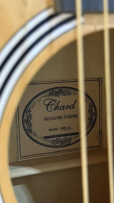 Музыкалык аспаптар: Продаю гитару Акустическая гитара Chard, форма корпуса Dreadnought с — 6