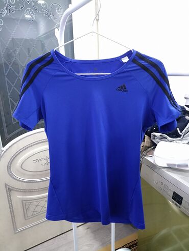 синяя дубленка: Футболка, Adidas, S (EU 36)