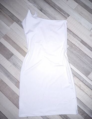 bele svecane haljine: One size, bоја - Bela, Koktel, klub, Na bretele