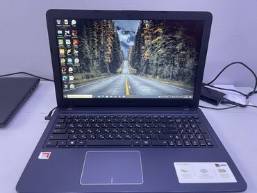 ноодбук: Ноутбук, Asus, 4 ГБ ОЭТ, AMD A9, 15.6 ", Колдонулган, эс тутум SSD