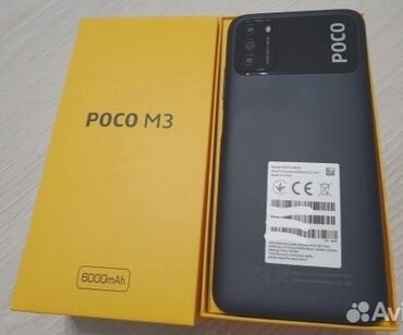 poko telefon: Poco M3, 64 GB, rəng - Qara