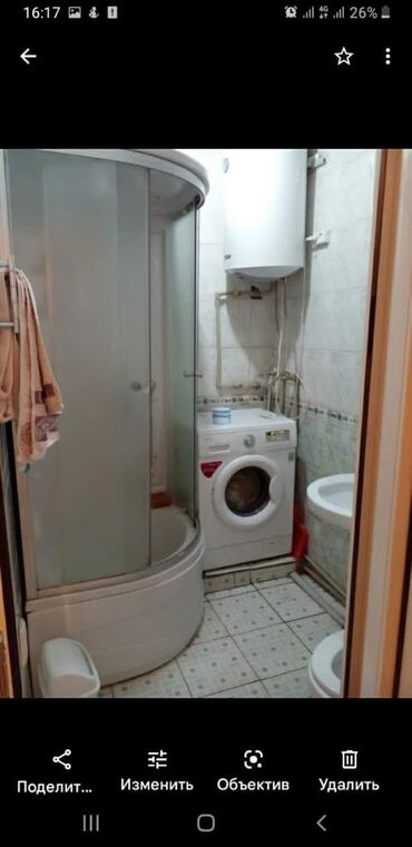 Посуточная аренда квартир: 1 комната, Банные принадлежности, Бронь, Душевая кабина — 3