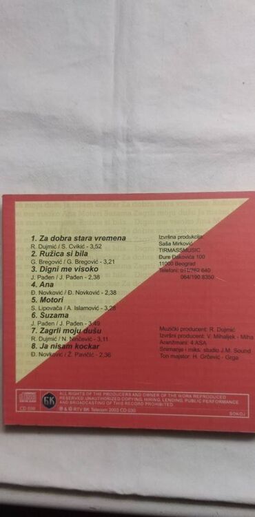 Knjige i stripovi: Cd domaca zabavna muzika,cena za kom. II — 11