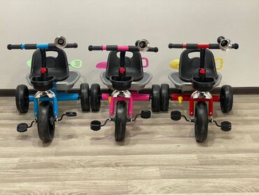 1-5 yaşa qədər uşaqlar üçün üç təkərli velosipedlər Siqnalı var