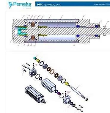 Ostali pneumatski alati: Pemaks Pneumatics – pneumatski cilindar sa magnetnim ublažavanjem — 16