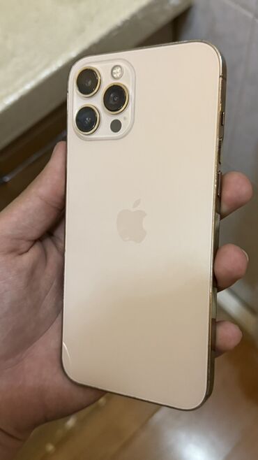 Apple iPhone: IPhone 12 Pro Max, 128 GB, Qızılı, Barmaq izi, Face ID — 1