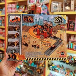 uşaq ucun traktor: Uşaq Oyuncağı – “Track Engineering” Tikinti Temalı Yol və Maşın Dəsti