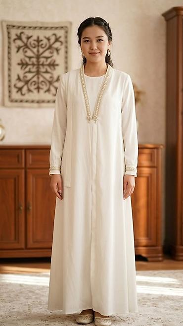 Повседневное платье, Длинная модель, Прямое, M, L, XL