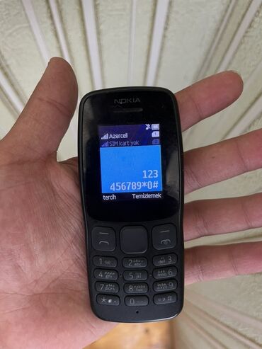 телефон fly b500: Nokia 106, rəng - Qara, Düyməli