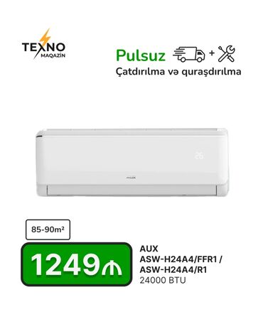 kondisioner tcl: Kondisioner AUX, 85-90 kv. m, Split sistem, Pulsuz quraşdırılma
