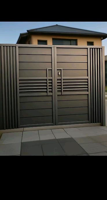 Откатные ворота: Металлические, Автоматические, Длина: 8 м, BFT, Консольная конструкция, Для частного дома, С калиткой, Оптом, Новый, Бесплатная установка — 28