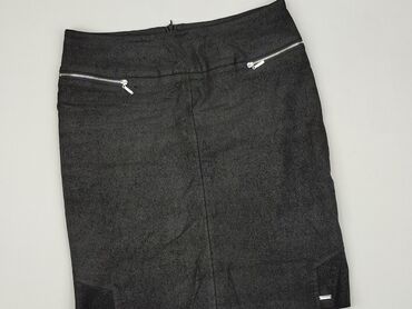 czarne jeansy straight leg: Spódnica, L (EU 40), stan - Dobry