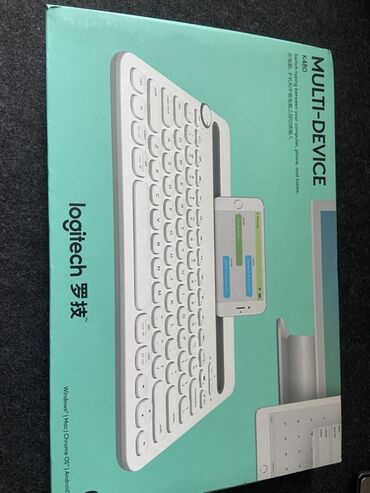 logitech клавиатура: Клавиатура, Logitech, Bluetooth туташтыруу, Өлчөмү: 100%