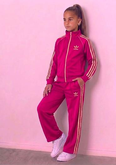 uske mini haljine: Dečiji Adidas komplet trenerke – model sa tri pruge VELEPRODAJA Mokra — 1