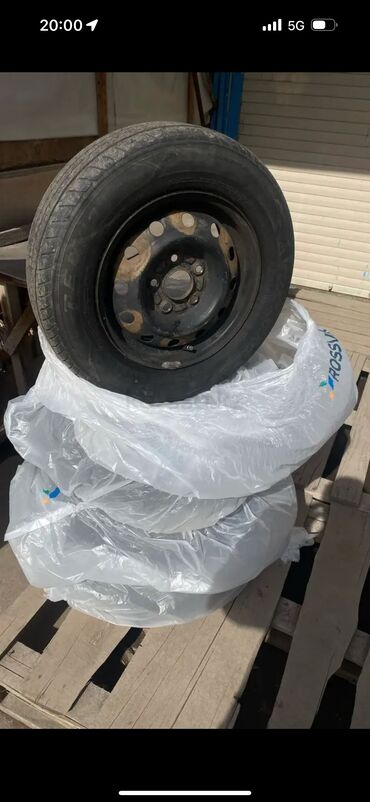 runx alex: Дөңгөлөктөр монтажда 185 / 70 / R 14, Жай, Колдонулган, Комплект, Жеңил унаалар, Темир, тешиктери - 5