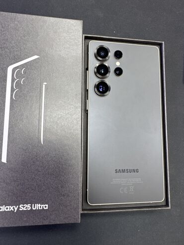 телефон режим нот 12: Samsung S25 Ultra, Новый, 256 ГБ, цвет - Черный, 2 SIM