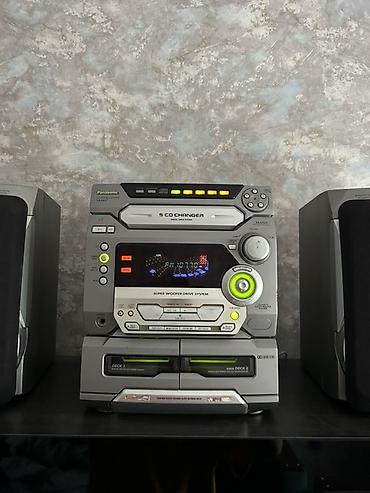 ses gucledirci: Panasonic mini audio sistemi – tam komplekt (mərkəzi blok + 2 akustik — 2