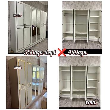 Paltar dolabları, qarderoblar: 6 qapılı paltar dolabı - Ölçü: 2.40 × 2 × 47 sm - Dizayn — 9
