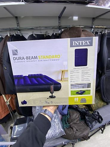Надувные матрасы: Надувной матрас INTEX Dura-Beam Standard Classic Downy Air Mattress - — 1