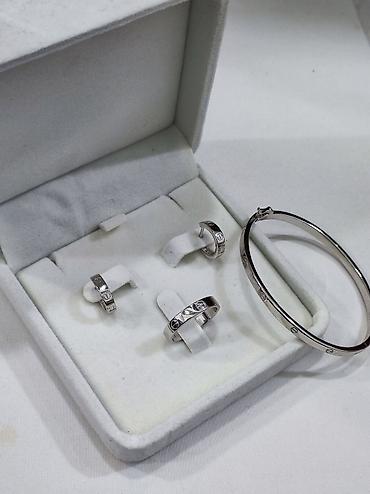 Серебряные наборы украшений: Серебряный Набор+ браслет Карьтие Дизайн Италия Серебро 925 пробы — 7