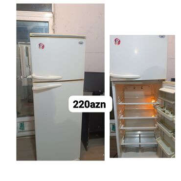 işlənmiş ucuz soyuducu: İkiqapılı soyuducu - Rəng: ağ - Üst kamera: dondurucu (ayrı qapı) -