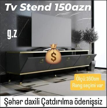 Divan və kreslo dəstləri: TV stend rəng seçimi var
