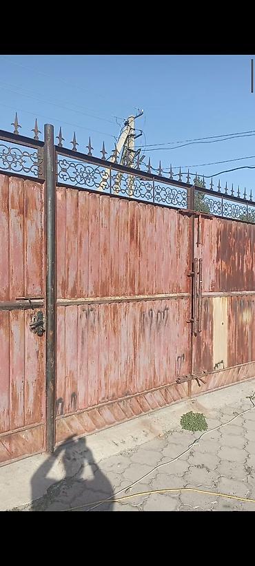 продаю транзбой: Металлические распашные ворота с калиткой ВОРОТА КАЧЕСТВЕННЫЙ ЖАСАЛГАН — 1
