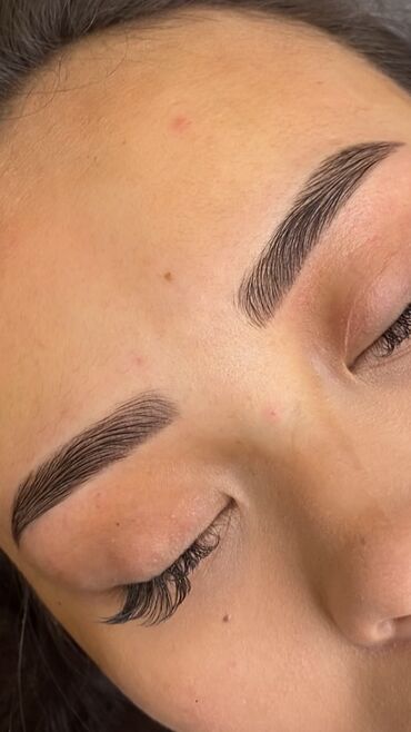 Перманентный макияж: Акция Перманентный макияж бровей Аппаратные волоски Пудровые — 4