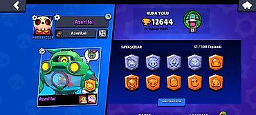 balaca hovuzlar: Brawl Stars hesabı – “Azeri lol” - Kupa yolu: 12,644 (ən yüksək — 2