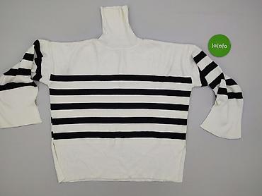 golf w prążki: Golf damski, rozmiar 6XL — 2