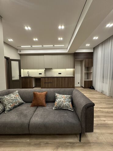купить квартиру в строящемся доме в бишкеке: 3 комнаты, 79 м², Индивидуалка, 6 этаж, Дизайнерский ремонт