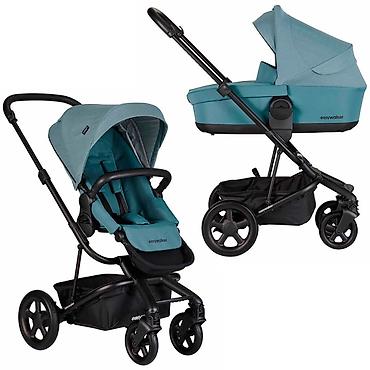 коляска easywalker: Коляска 2 в 1 Easywalker (люлька + прогулочный блок), цвет ocean blue — 1