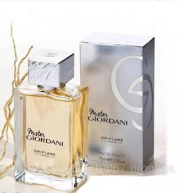 oriflame parfümleri: "Mistr Giordani ", 75ml. " Mistr Giordani Agua ", 75ml. Oriflame